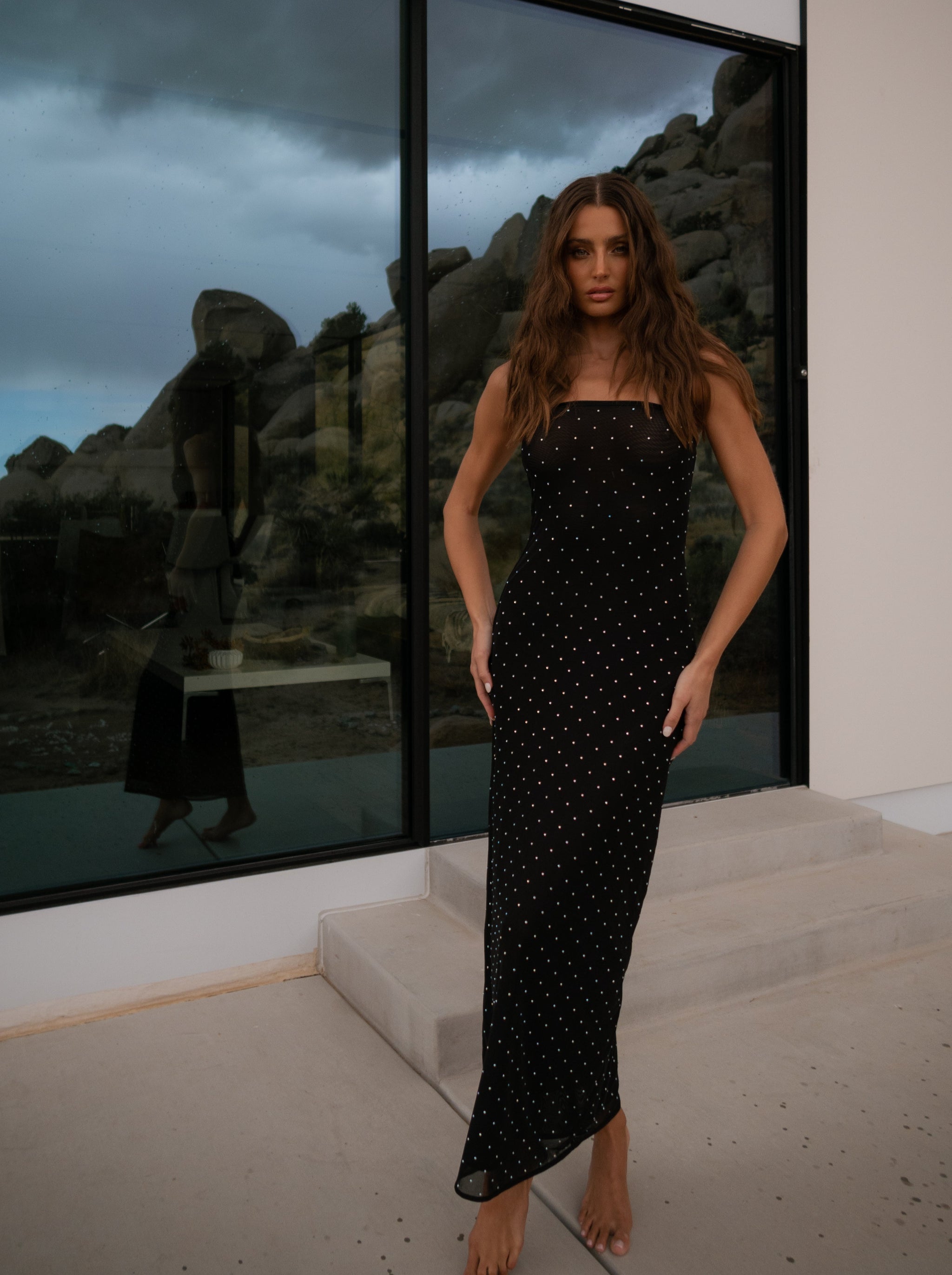 Valentina Ruffle Maxi Dress