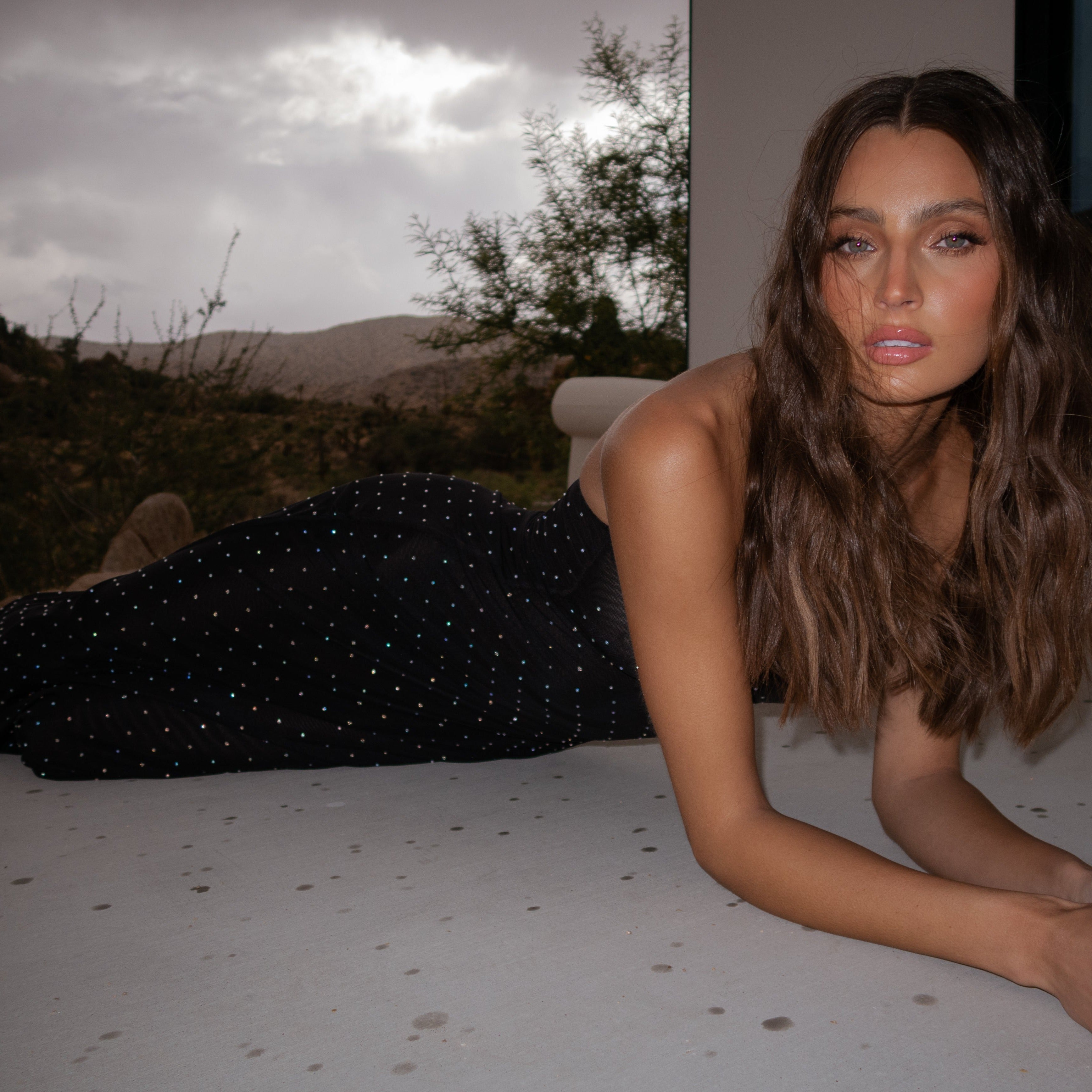 Valentina Crystal Maxi Dress