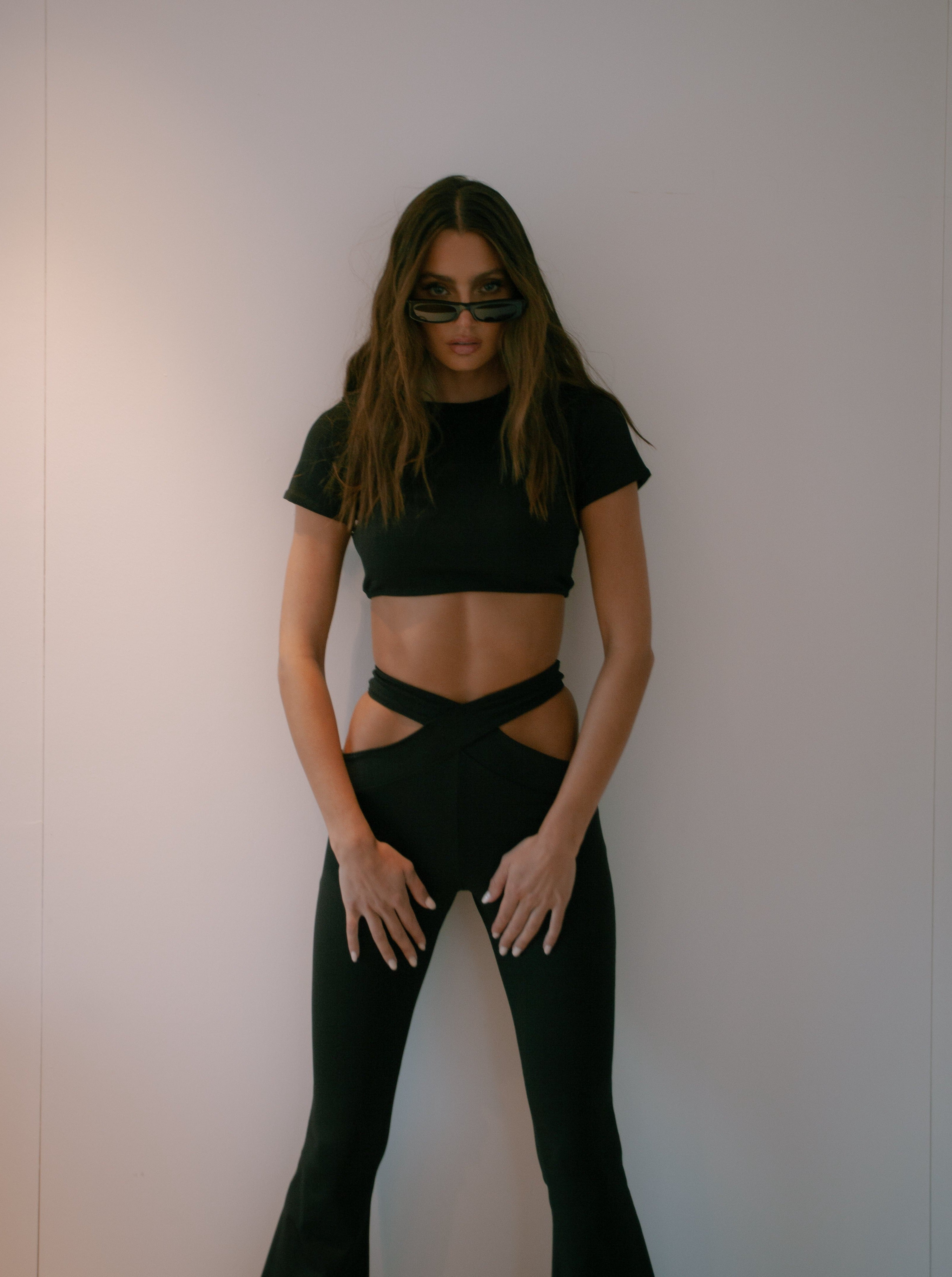 Posh Cut Out Flare Trouser