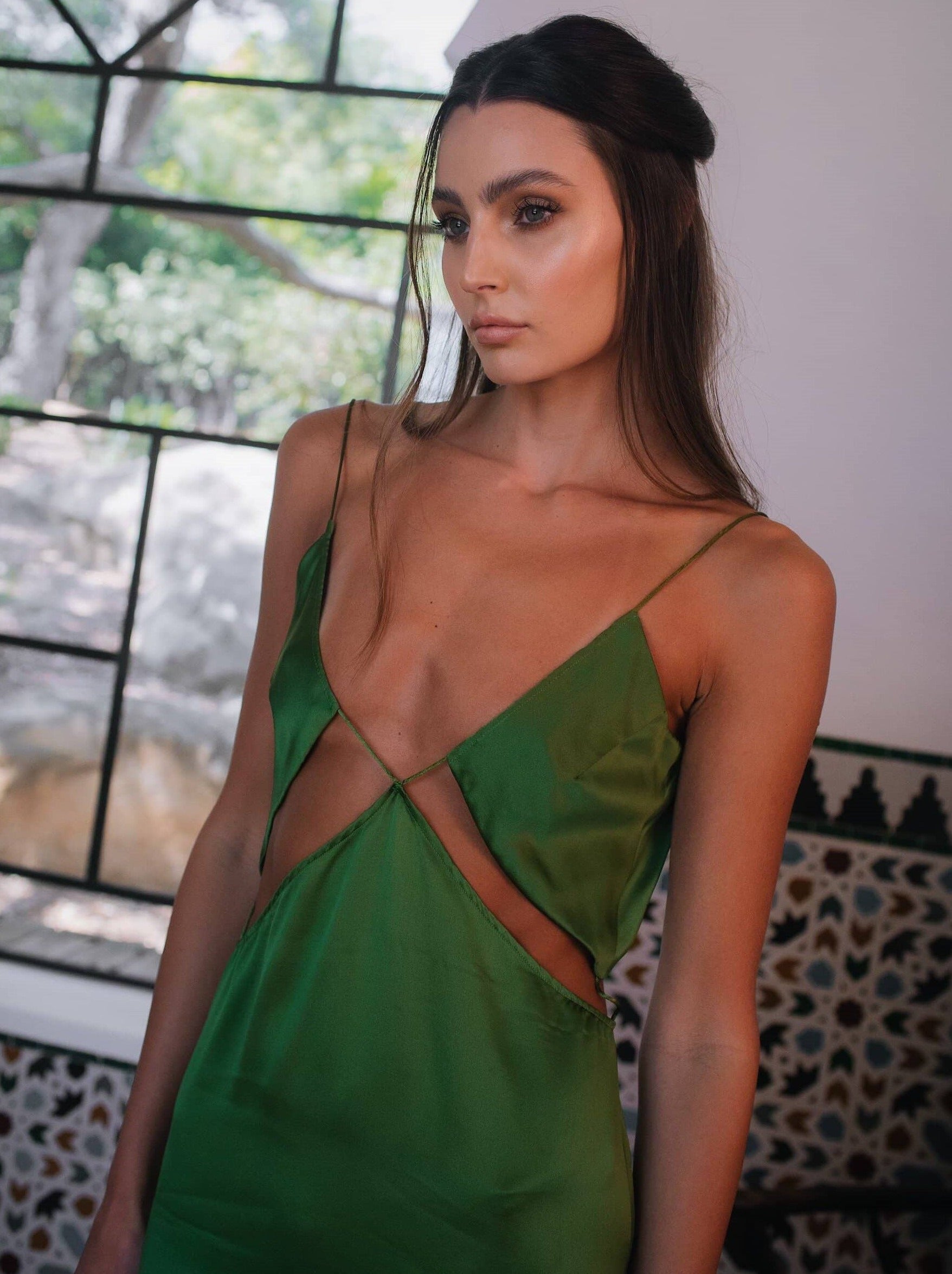 Isabella Emerald Dress